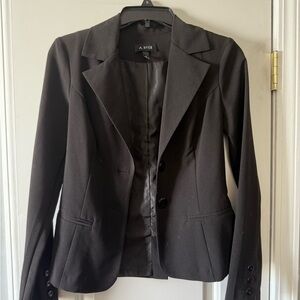 A. Byer Women's Classic Black Suit Jacket